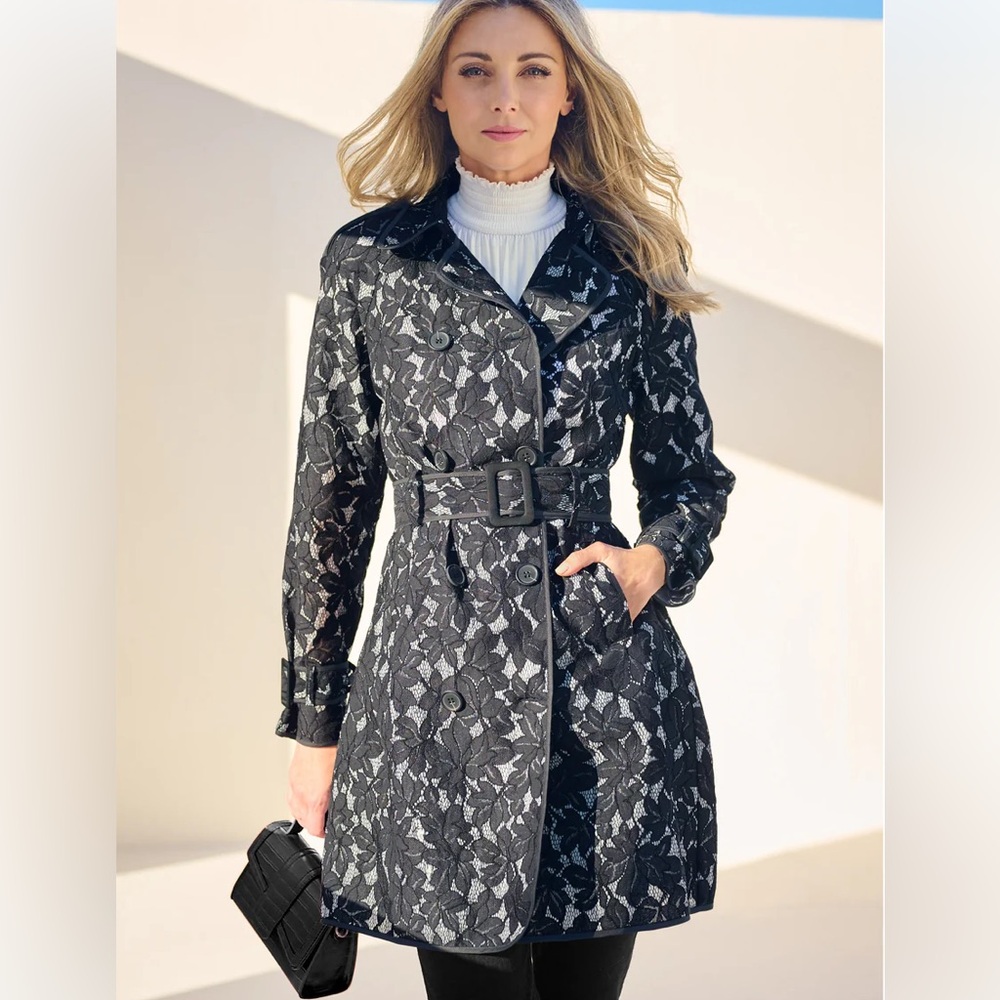 Lightweight Trench Coat - Black